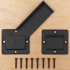 Klapptorriegel Schloss Schwerlast schwarz Torschloss für Holz Gartenhaus Scheune Neu