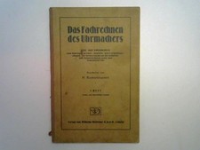 Das Fachrechnen des Uhrmachers