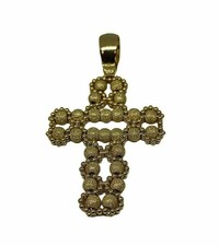 18kt gold kreuz - kreuz, gelb