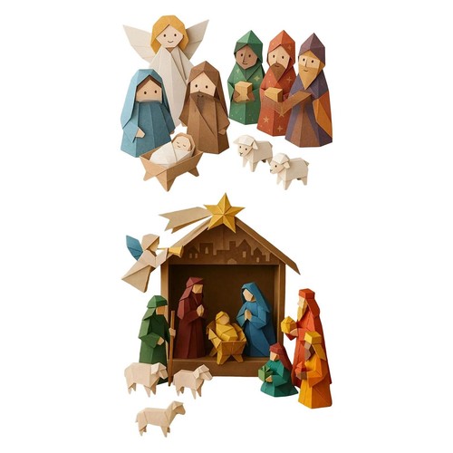 Weihnachtliche diy krippe aus - weihnachtliche,