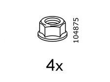 6 IKEA NUT 104875 FITS IKEA