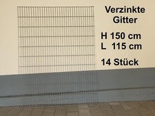 Gabionenzaun Marke Belissa,  Modell 150 Limes 23,  H 1,50 Meter, L 7,87 M