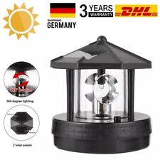 Solar Ersatzkopf für Deko Leuchtturm Rundum Leuchtfeuer Solarkopf 360° Deko DHL