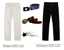 Jeans 2x Levi's 501 weiss /