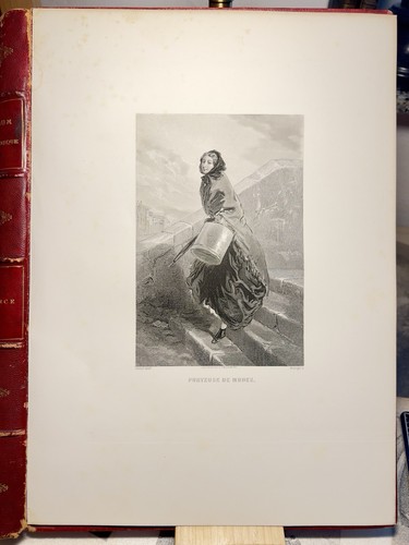 Porteuse modes 1857 gravure - 1857,