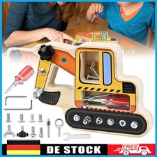Bagger Montessori-Schraubendreher-Aktivität,Holzspielzeug,Sensorisches Spielzeug