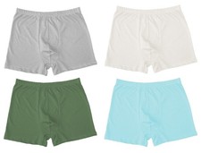 6x Herren Baumwoll-Unterhosen / Boxershorts / grau, weiß, grün, türkis / XL /NEU