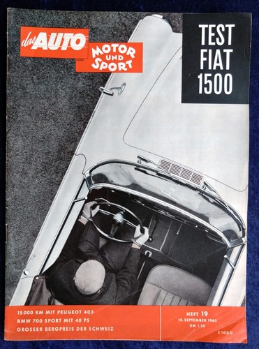 Ams auto motor sport - motor, 19/1960