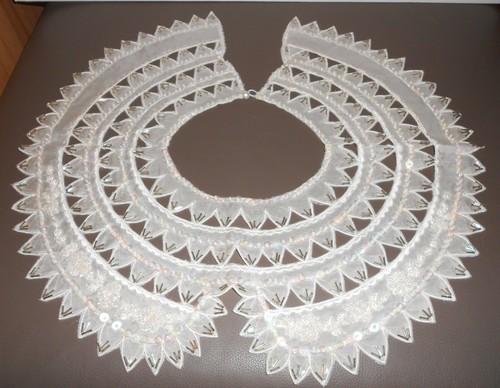 Perlenkragen antik 38cm - antik,,