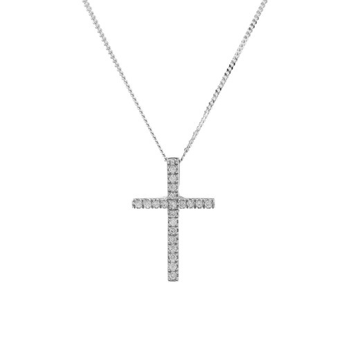 Kreuz collier 750 karat - kreuz,