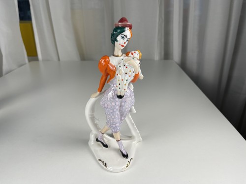Porzellan figur clown - figur, cm