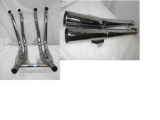 Auspuff Sammler+2x Schalldämpfer Endtopf Sito Honda CBX 650 E RC13 Auspuff Topzu