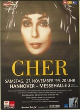 Cher - Hannover 1999 Rare Original Tourposter