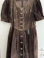 Leder Dirndl Braun Gr 42
