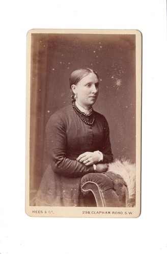 Cdv foto damenportrait feine - cdv, /