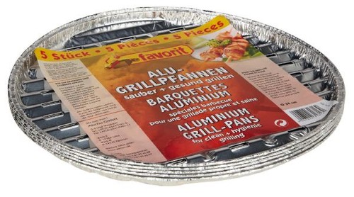 Favorit alu grillpfanne rund - alu-grillpfanne, 5