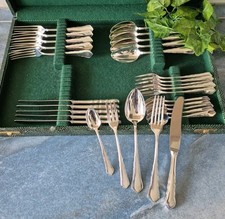 WMF Modell 2100 Chippendale 30 Teiliges Dessertbesteck 90g versilbert Nr. 2 