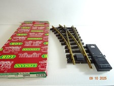 LGB Spur G 1215 Weiche links mit Antrieb siehe Foto in OVP PK1404