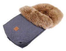Kaiser Lammfellfußsack Navy
