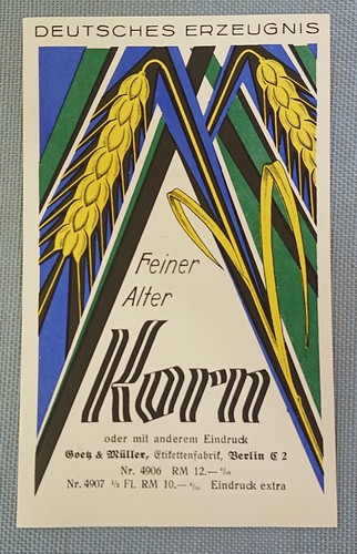 Altes schnapsetikett - altes,