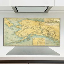 Alte Karte von Alaska Vintage