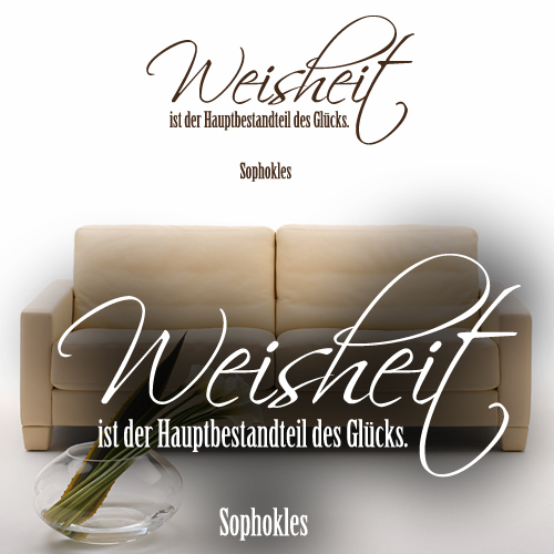 Wandtattoo zitat weisheit - ,