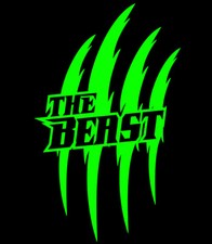 2x Monster Kralle Sticker