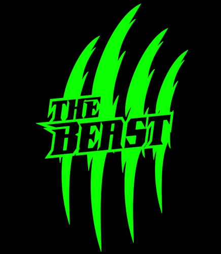 Monster kralle sticker - 2x,