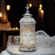 Shabby Chic Laterne "SONNENBERBG" Jugendstil Tischlampe Einzelstück Tischleuchte