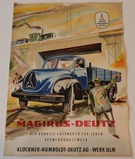 Prospekt  Werbebeilage Magirus - Deutz 50er Jahre, 4 Seiten