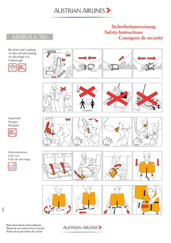 Safety card austrian - card,