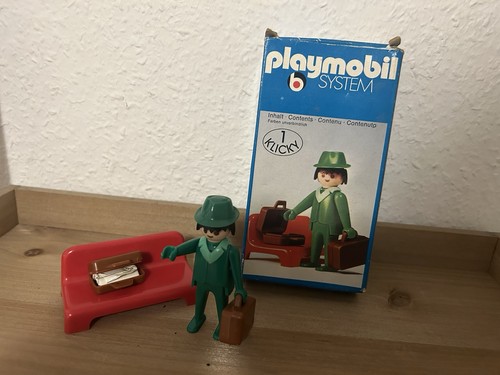Playmobil mann reisender - mann, bank