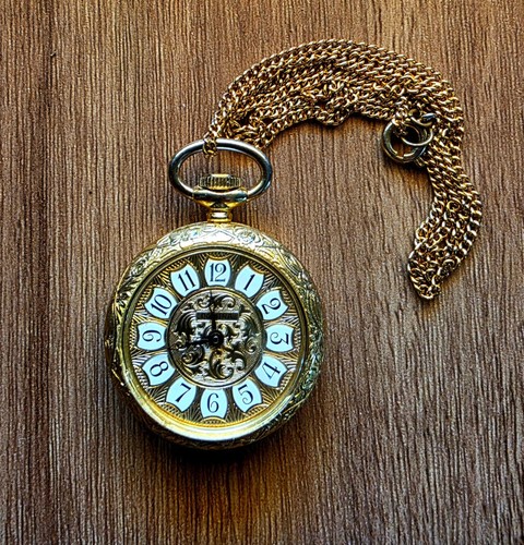 Vintage taschenuhr domina - vintage,