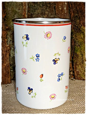 Kochlöffelbehälter Besteckbehälter Emaille V & B Petite Fleur - selten