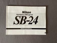 Bedienungsanleitung Nikon Autofokus-Blitzgerät SB 24 Deutsch 100 Seiten