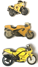 3x Triumph Daytona - Pin * Triumph Daytona 900 + 955i * Yellow * 3-Zylinder
