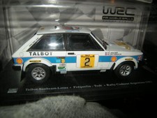 1:24 Altaya Talbot Sunbeam Lotus #2 Rally Codasur Argentina 1981 Frequelin in VP