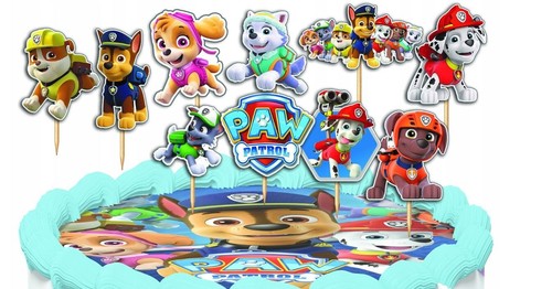 Paw patrol torten topper - paw,