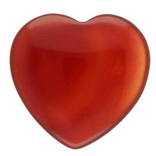 Karneol Herz | Handschmeichler 2x2 cm | Edelsteinherz | Taschenstein | Geschenk
