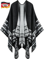 Damen Poncho Schal