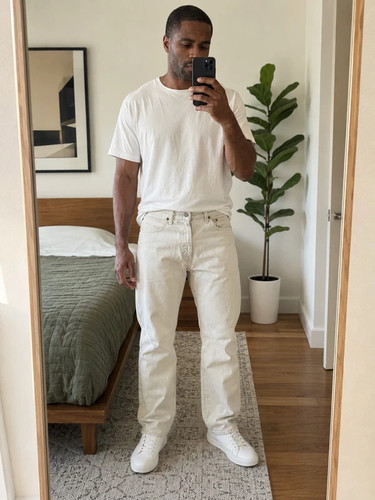 Levi 501 jeans creme - 501,