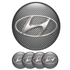 4pcs sticker hyundai logo - hyundai, for