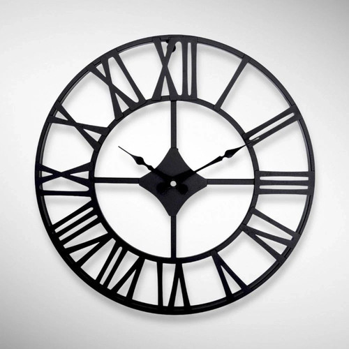 Wanduhr metall ø70 retro - wanduhr, cm