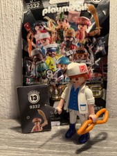 Playmobil 9332 Figur Serie 13 Boys Metzger Fleischer Wurst Messer Sammelfigur