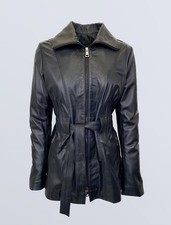 Ledermantel damen schwarz - ledermantel,
