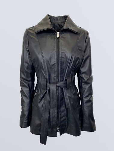 Ledermantel damen schwarz - damen,