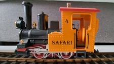 LGB Lehmann 92079.3 "Safari" Lok, Orange, mit Licht, Gebraucht