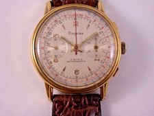 Lucien Rochat Handaufzugs Schaltradchronograph Valjoux kal.92 Silber 925