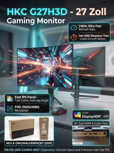 Hkc g27h3d zoll gaming - hkc,