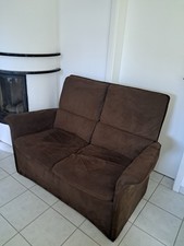 Sofa 2-Sitzer Braun 140cm